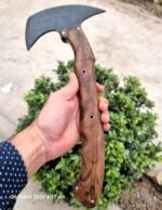 Handmade Viking Axe for Outdoor, Camping, Hunting, and Home use with leather sheath. - Image 2