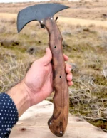 Handmade Viking Axe for Outdoor, Camping, Hunting, and Home use with leather sheath. - Image 4