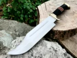 Handmade Hunting Crocodile Dundee Bowie knife for Outdoor and Camping with Brass and Horn handles for best Hand Grip. - Image 2