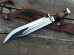 Personalized Custom made D2 Steel High Polish Hunting Crocodile Dundee Bowie knife