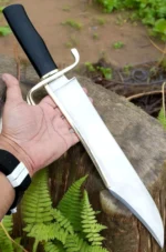 Handmade Hunting Musso Bowie Knife for camping and outdoor 20 inches Carbon Steel with leather sheath - Image 6